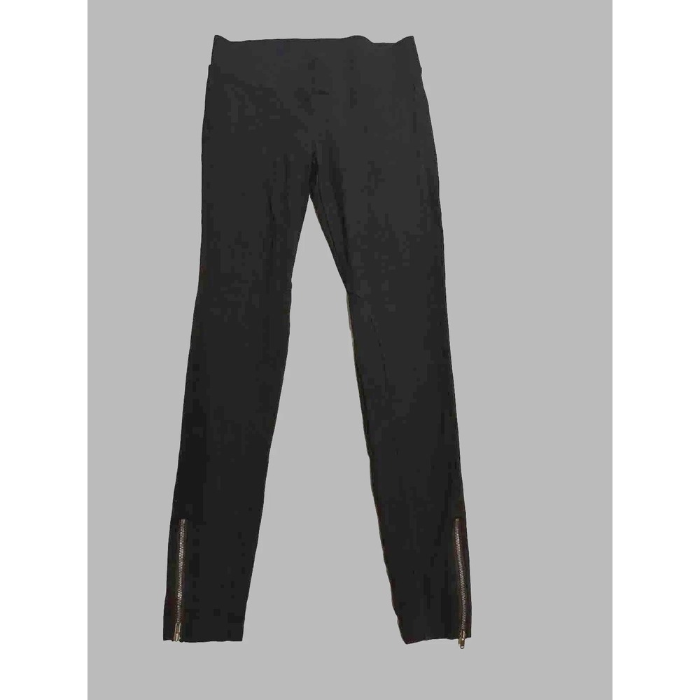 CAbi Size XS - Women's Black Ponte Stretch Mid Rise Zip Ankle Legging Style #144